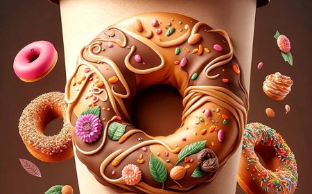 Design Sweet Donuts and Drinks in Photoshop