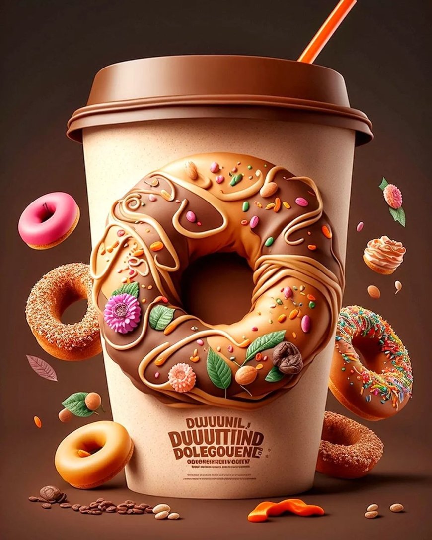Design Sweet Donuts and Drinks in Photoshop